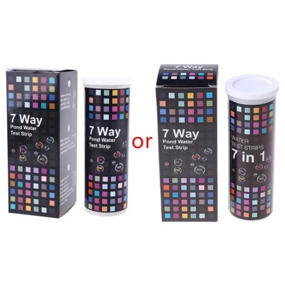 50Strips 7in1 Water Quality Test Strips PH Nitrate Nitrite C