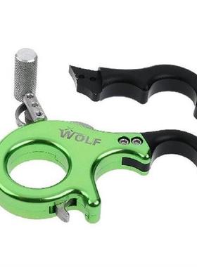 3 Finger Archery Compound Bow Release Aids Flexible Thumb