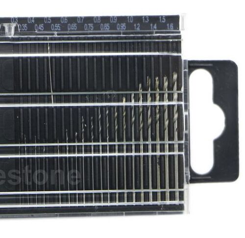 20x MICROBOX Tiny Micro HSS Twist Drill Bit Set 0.3mm-1.6mm