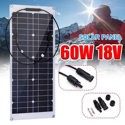 Solar Panel 60W 18V Semi-flexible Monocrystalline Solar Cell
