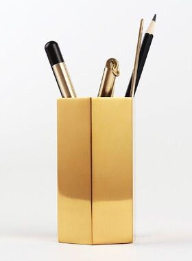 Pencil Cup Holder Desk Organizer Gold Pen Pot Pen Holder