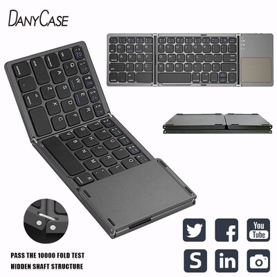 Mini folding keyboard Touchpad Bluetooth 5.0 Foldable Wirel