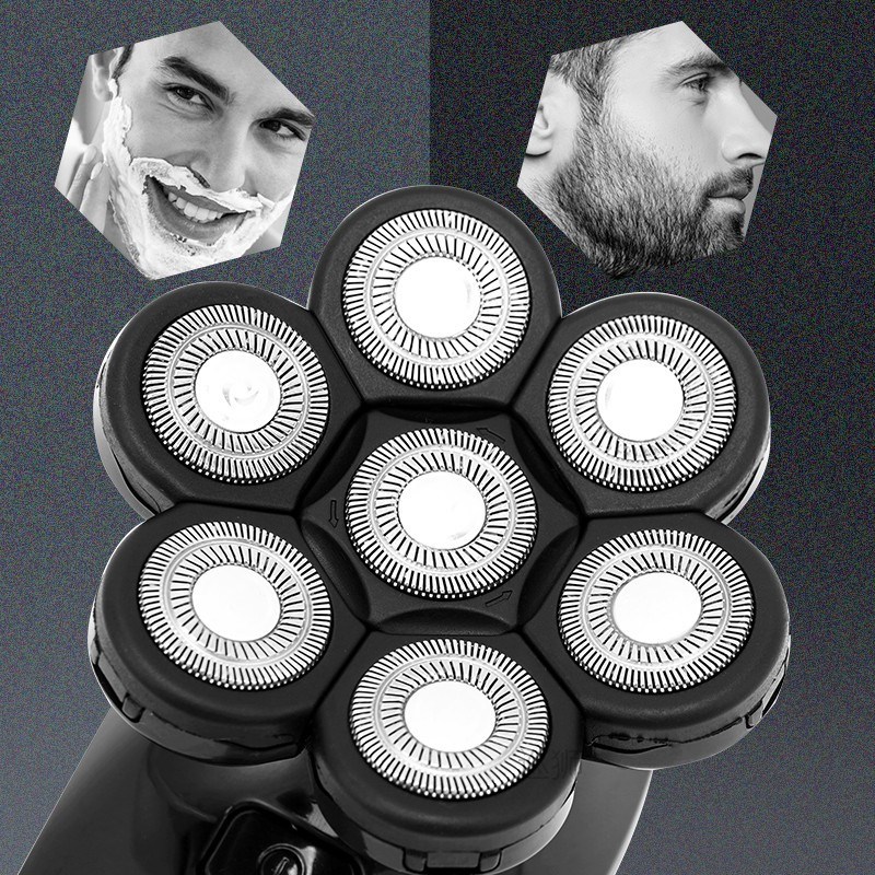 New Shaver For Men 7D Independently 7 Cutter Floating Head W