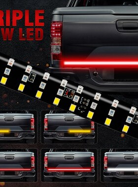 60 Inch Triple Row Truck Tailgate Led Strip Light Bar With R