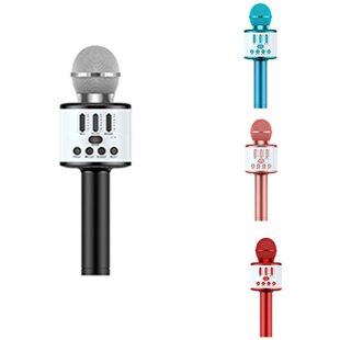 Wireless Karaoke Toy Microphone for Children,Bluetooth Porta