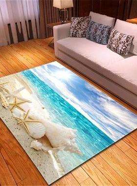 3D Beach Shells Children Play Mat Kids Room Decor Bedside