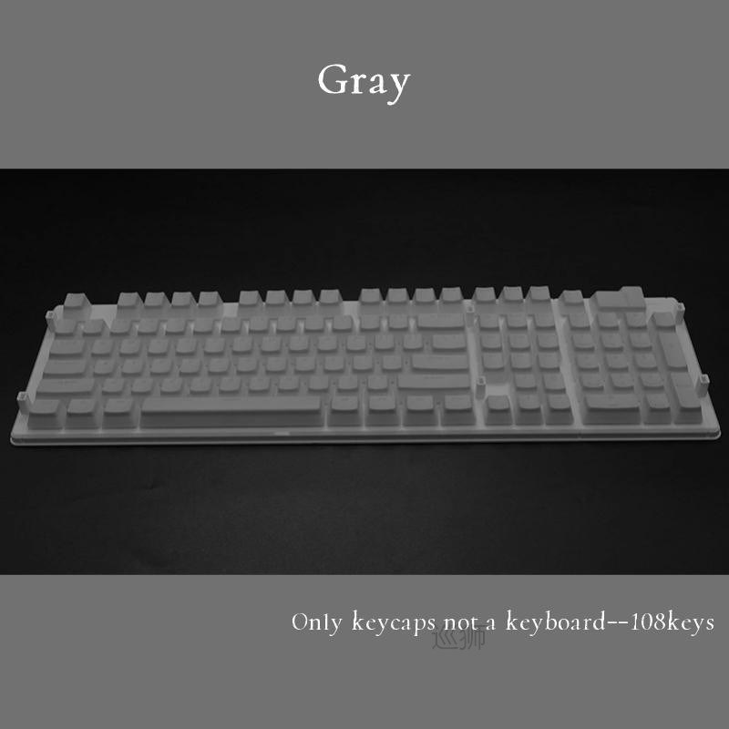 108pcs/set PBT OEM Transparent Pudding Keycaps For Gaming Me