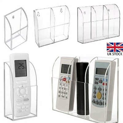 1pc Remote Control Holder Wall Mounted Acrylic Organizer