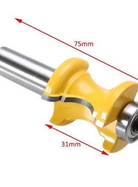 1pc Steel Bullnose Router Bit 1/2'' Shank Bead Colum