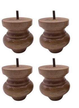 Set of 4 Wood Furniture Feet Sofa Legs Couch Chair Bed Ottom
