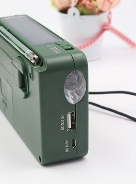 Solar Hand Crank Emergency Radio Flashlight Hand Crank