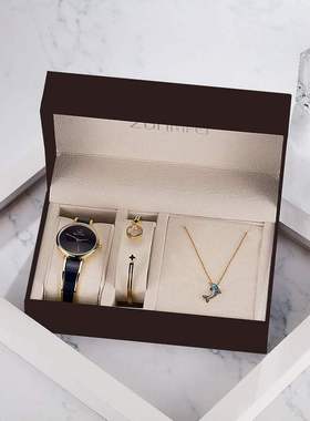 Watch women's fashion gold inlaid scaleless watch ve