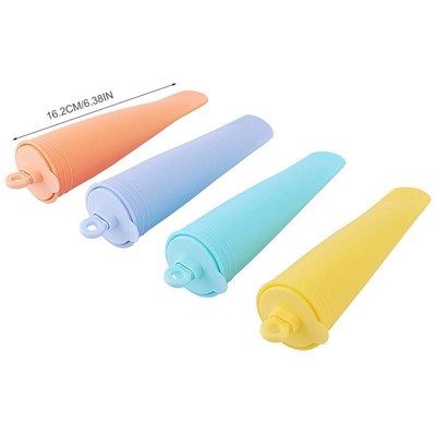 1pc Kids Silicone Ice Pop Mold with Lid DIY Popsicles Mould