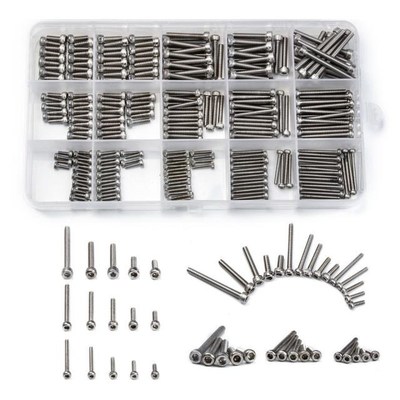 300PCS Assorted set M2 M2.5 M3 Stainless Steel Socket Head C