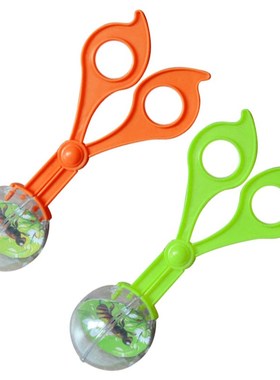 1pc Plastic Bug Insect Catcher Scissors Tongs Tweezers For K
