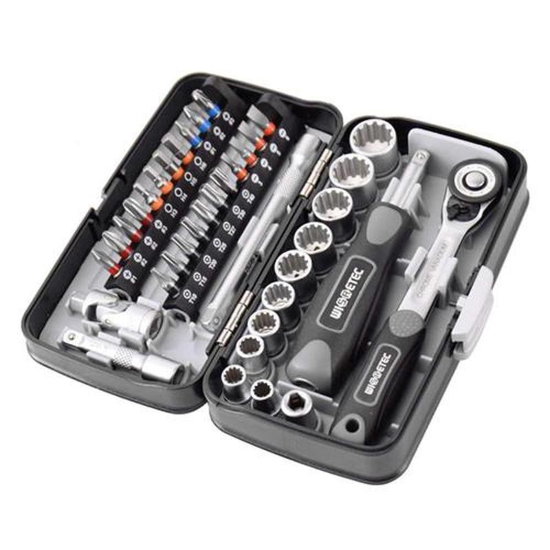 Ratchet Wrench Kit 38pcs Mini Ratchet Wrench Set 1/4
