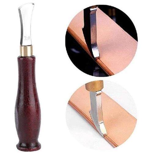 Leather Shallow Slot Edge Linear Leather Edge Creaser