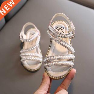 Girl Sandals Summer Fashion Kids Baby Girls Bling Rhinestone