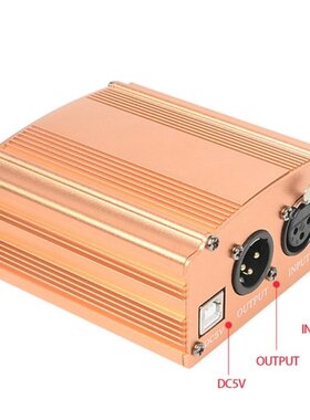 Portable 48V USB Phantom Power USB Cable XLR Microphone Cabl