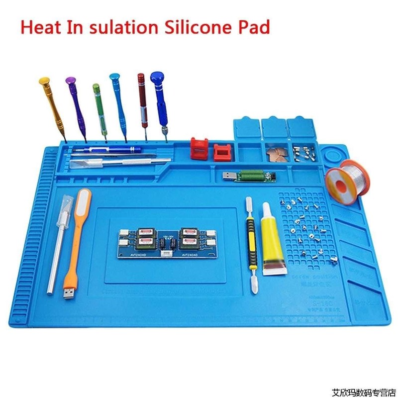 Heat Insulation Silicone Pad Desk Mat Maintenance Platform f