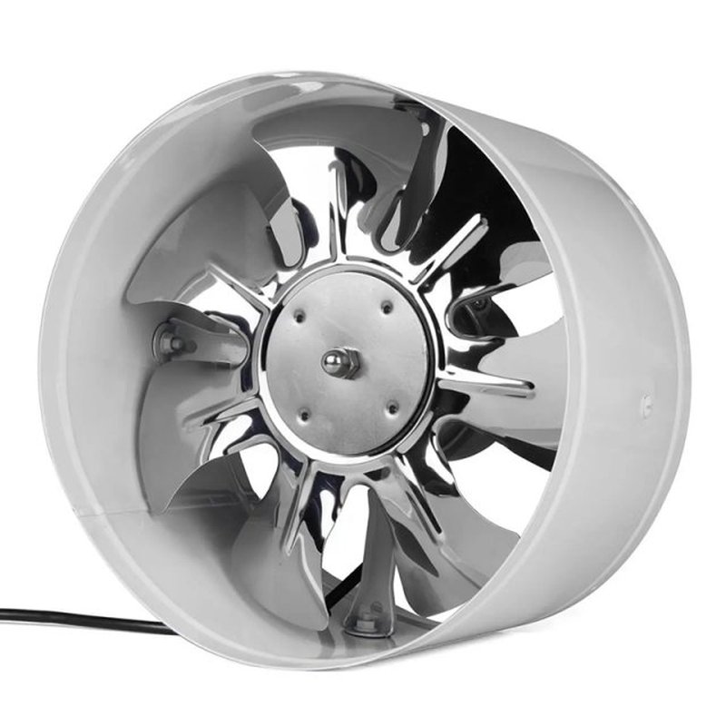 220V Inline Duct Fan Booster Exhaust Blower Air Cooling Vent