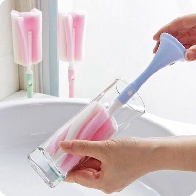 Creative Hung Long Handle Cleaning Brush Kichen Tool Sponge