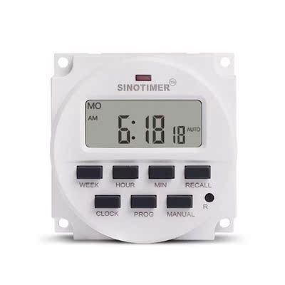 AC 220V LCD Digital Programmable Timer Switch with Countdown