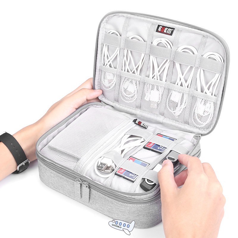 Portable Cable Bag Digital USB Gadget Organizer Wires Charge