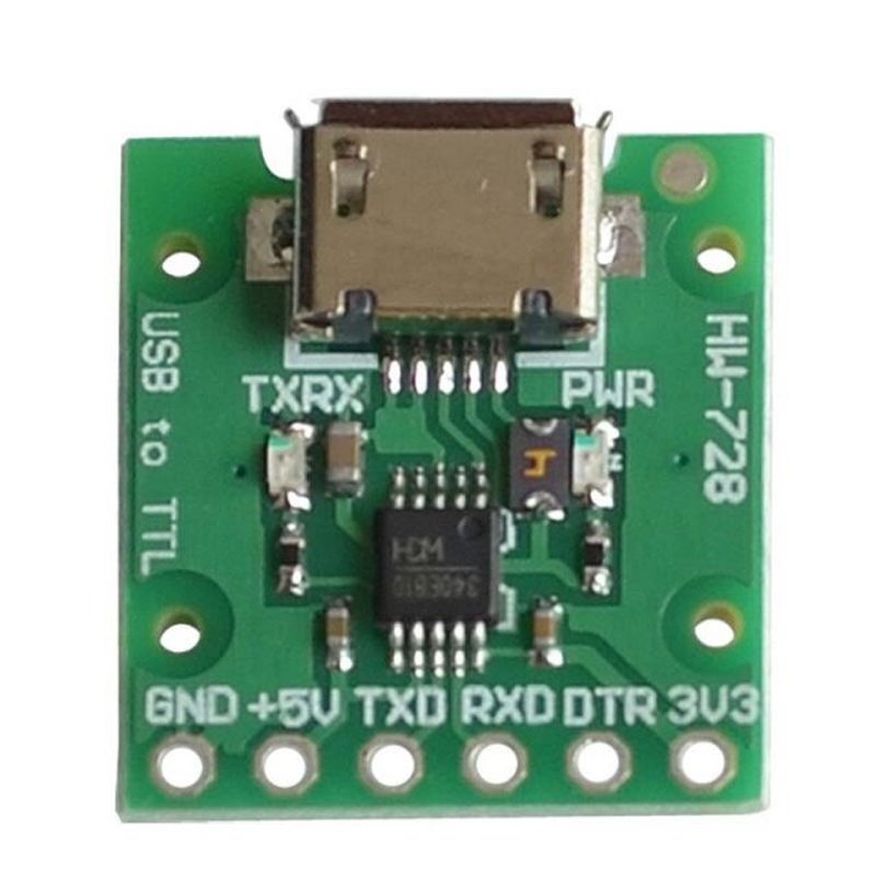 10PCS/LOT CH340E USB to TTL Serial Converter, 5V/3.3V Altern