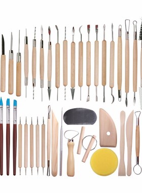 61PCS Ceramic Clay Tools Set Polymer Clay Tools Pottery Tool