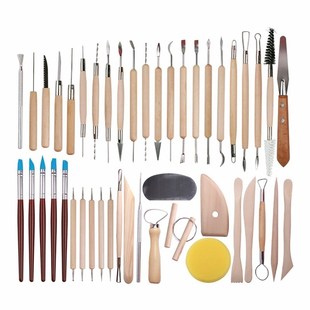 61PCS Ceramic Clay Tools Set Polymer Clay Tools Pottery Tool