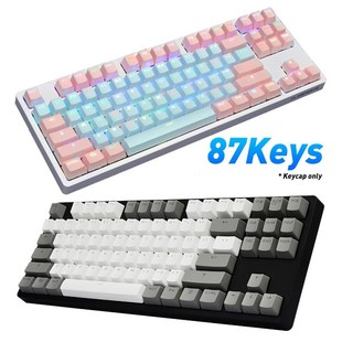 87Pcs/Set Key Caps PBT Color Matching Light proof Mechanica