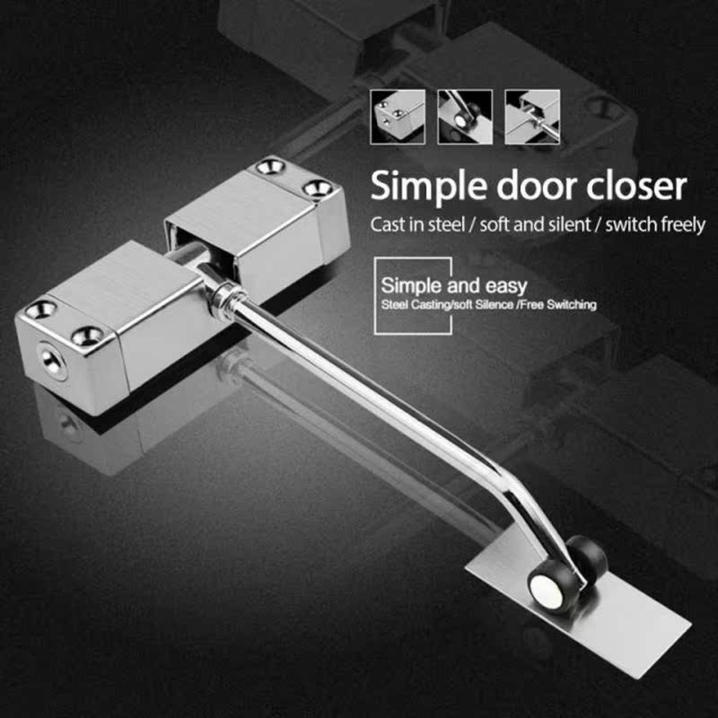 Stainless Steel Automatic Spring Door Closer Door Closing De