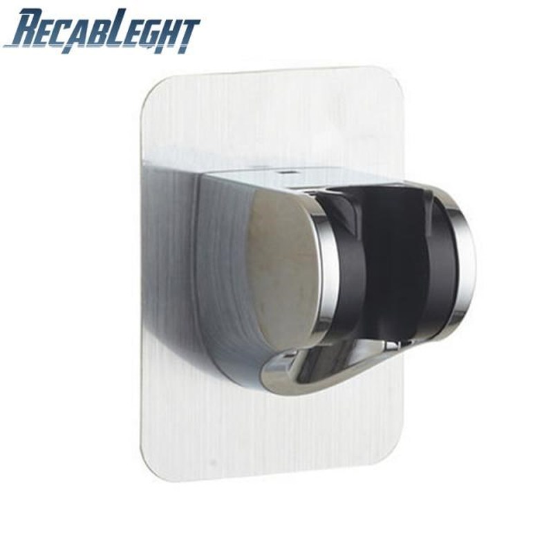 Shower Head Holder Adjustable Stainless Steel Holder No Dril