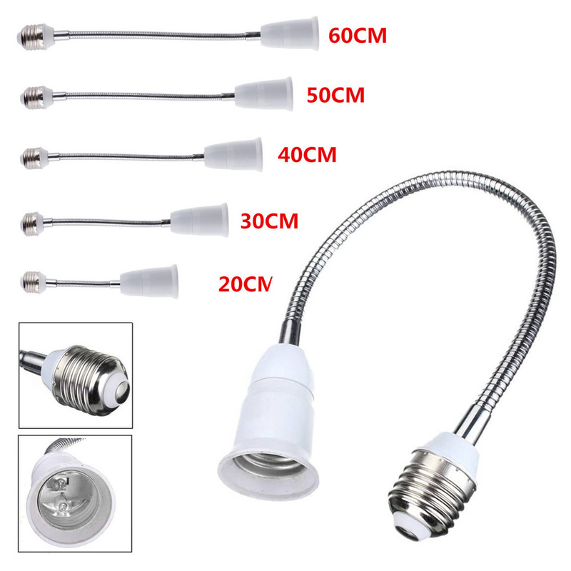 E27 LED Light Bulb Lamp Holder Flexible Extension Adapter
