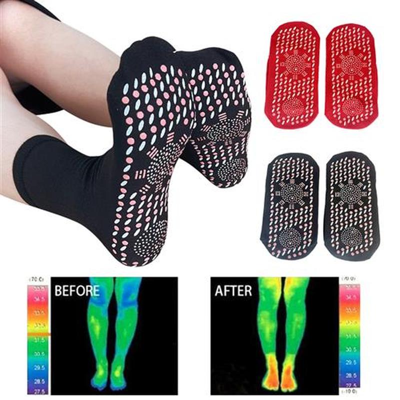 Heated Socks, Self Heating Socks for Men Women,Massage Anti-