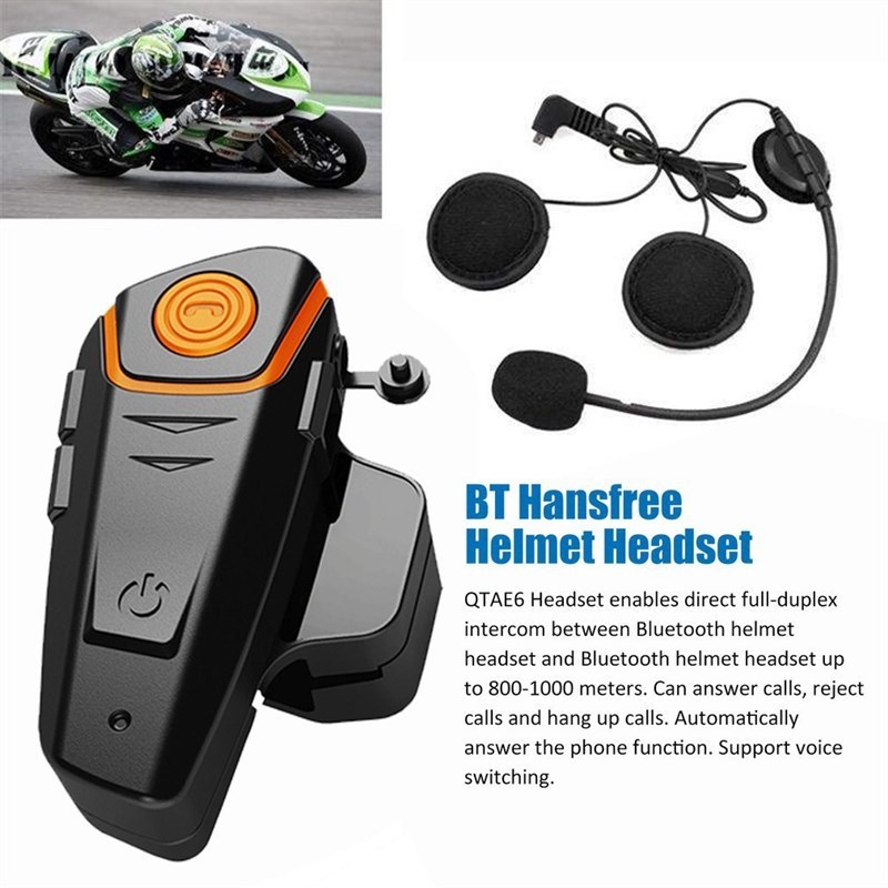 Headset Intercom Communication Motorcycle-Helmet Bluetooth 3
