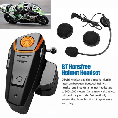 Headset Intercom Communication Motorcycle-Helmet Bluetooth 3