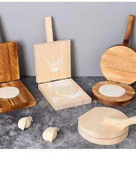 Wooden Dumpling Skin Maker Mold Cutter Dough Presser Wraper