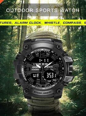 Sports Mens watch 50m Compass Multifunction Military Wr