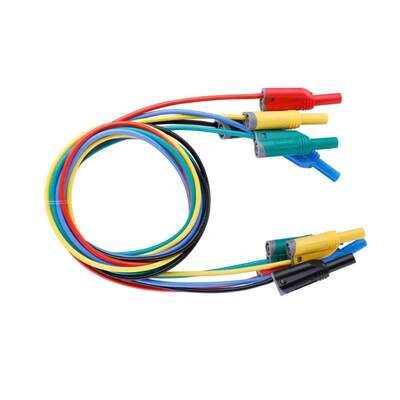 5pcs P1050-1 4mm Banana Plug Safety Soft Silicone Wire Stack