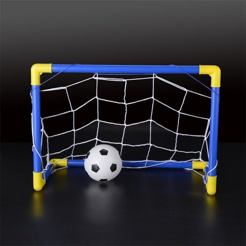 447mm Folding Mini Football Soccer Goal Post Net Set with Pu