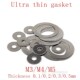 Stainless gasket steel Washer 100pcs thin Flat ltra thi