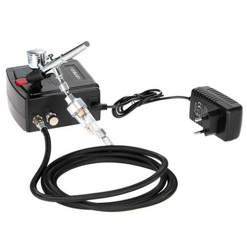 Meterk 100-250V Professional Airbrush Gravity Feed sandblast