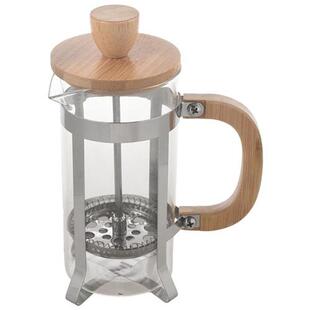 French Press Eco-Friendly Bamboo Cover Coffee Plunger Tea Ma