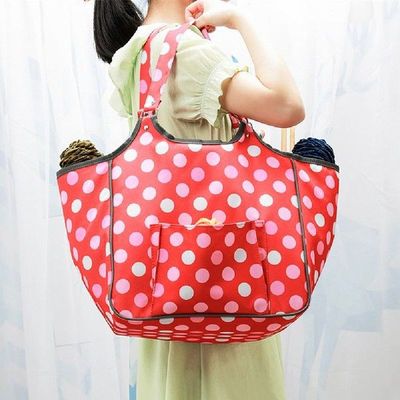 Yarn Storage Bag Red Polka Dot Print Wool Yarn Knitting