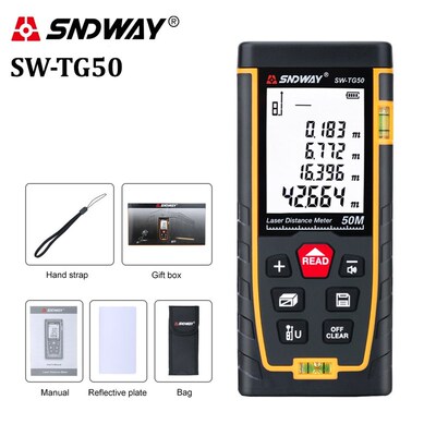 SNDWAY Laser Distance Meter Laser Rangefinder Roulette Tape