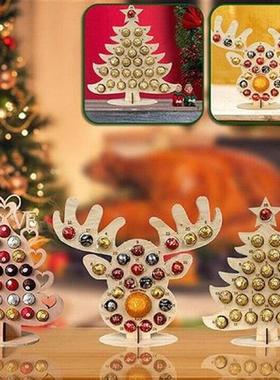 Houten Advent Kalender Christmas Party Chocolade Frame