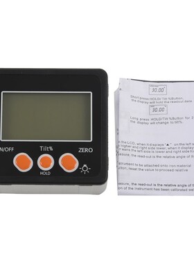Electronic Protractor Digital Inclinometer 0-360 Aluminum Al