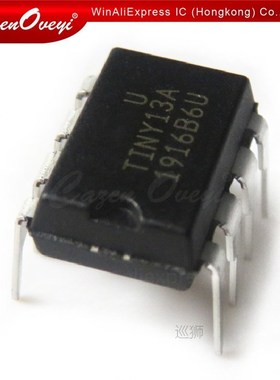 10pcs/lot ATTINY13A-PU MCU AVR 1K FLASH 20MHZ DIP8 ATTINY13A
